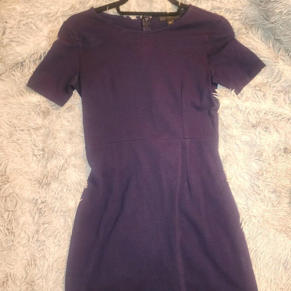 jcrew 0P navy blue dress